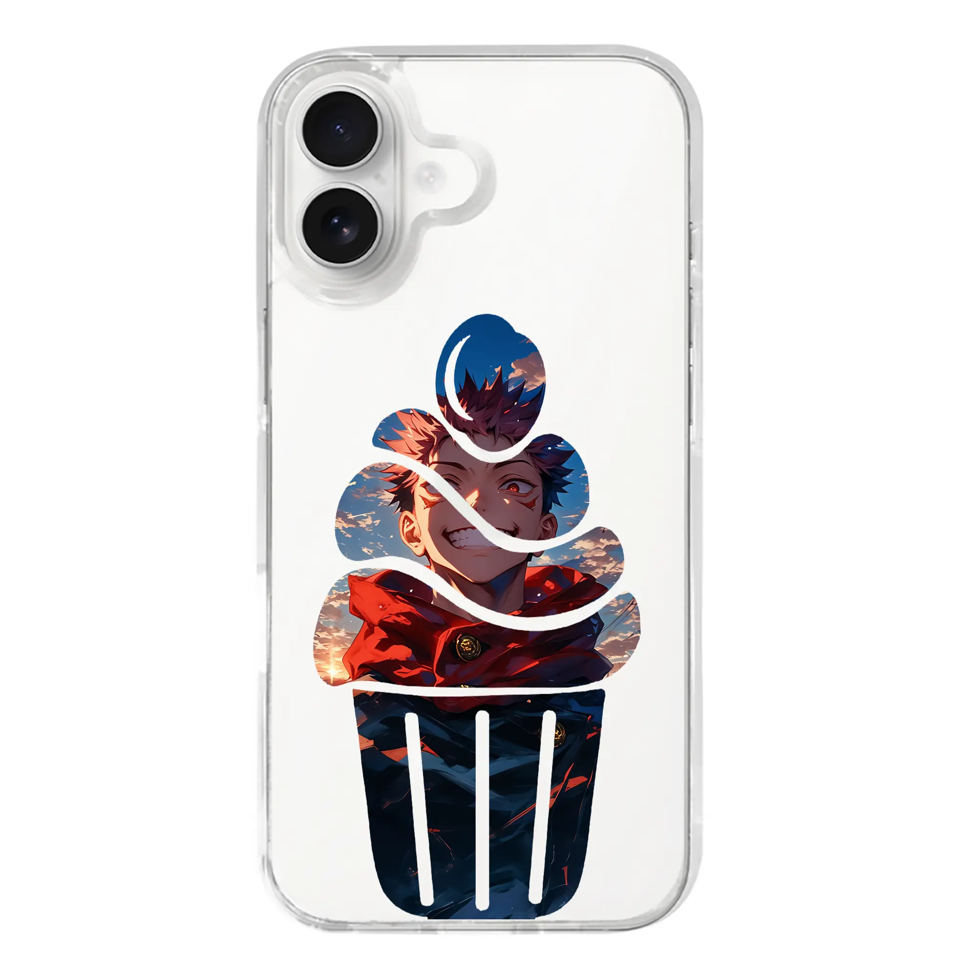 呪術廻戦 グッズ,虎杖 悠仁 - iPhone 17シリーズ 透明スマホケース – 薄型・耐衝撃・精密フィット保護カバー